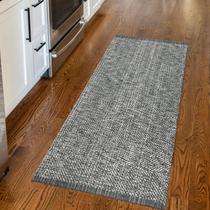 Alfombra LEEVAN Boho Gris Reversible Lavable 60x130 cm