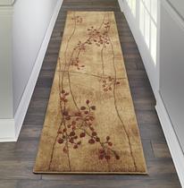 Alfombra Nourison Somerset Rustic Latte 71x244 cm Fácil de Limpiar