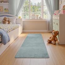 Alfombra runner Jinchan 61x152 cm lavable, suave, antideslizante azul Alfombra runner Jinchan 61x152 cm lavable, suave, antideslizante azul