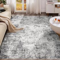 Alfombra UERMEI 10x12 Lavable Neutra Abstracta Gris Alfombra UERMEI 10x12 Lavable Neutra Abstracta Gris