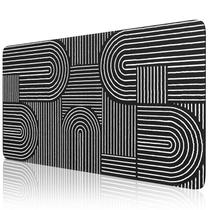 Alfombrilla de Escritorio iCasso Negra Grande para Ratón 90x40 cm Antideslizante