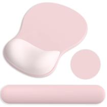 Alfombrilla Ergonómica para Mouse G JGOO con Descanso de Muñeca de Gel Rosa