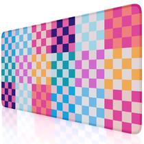 Alfombrilla XXL para Escritorio iCasso 90x40 cm Patrón Cuadriculado