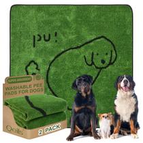 Alfombrillas Reutilizables para Cachorros Qeils, Paquete de 2 Alfombrillas Lavables para Perros