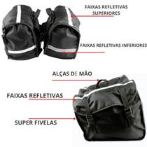 Alforge bau bolsa lateral 60l moto Honda CG 160 Titan - BASLU