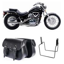 Alforge Bolsa Lateral 18 litros Com Suporte Honda Shadow Vt 600 Alforge Bolsa Lateral 18 litros Com Suporte Honda Shadow Vt 600