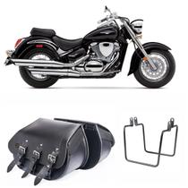 Alforge Bolsa Lateral Para Moto Custom 32L Com Afastador Suzuki Boulevard M 800 1500 Alforge Bolsa Lateral Para Moto Custom 32L Com Afastador Suzuki Boulevard M 800 1500