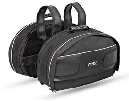 Alforge bolsa lateral viagem universal big trail naked custom street esportiva scooter Bmw Suzuki Honda Kawasaki Triumph