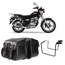 Alforge Bolsa Mala Baú Lateral Botinha 20l Cravos Afastador Suporte Haojues Chopper Road 150 Alforge Bolsa Mala Baú Lateral Botinha 20l Cravos Afastador Suporte Haojues Chopper Road 150
