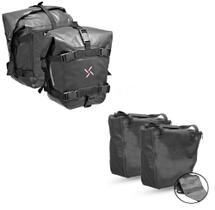 Alforge lateral soldado capota maritima c/ engate rápido 30 L e bolsa interna