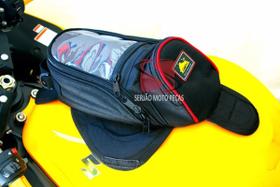 Alforge Mala Bolsa Tanque Moto Magnética Impermeável Verm. Alforge Mala Bolsa Tanque Moto Magnética Impermeável Verm.