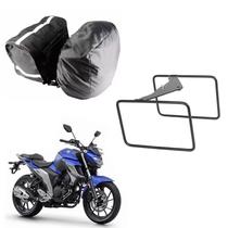 Alforge Nylon C/ Capa + Afastador Fazer 250 2018 Em Diante Alforge Nylon C/ Capa + Afastador Fazer 250 2018 Em Diante