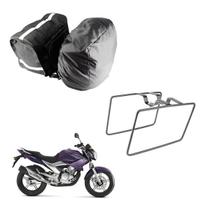 Alforge Nylon C/Capa + Afastador Fazer 250 Até 2014 Alforge Nylon C/Capa + Afastador Fazer 250 Até 2014