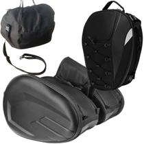 Alforge para moto 58L + Baú bauleto Mochila 37L + Bolsa top