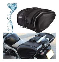 Alforge Para Moto 58l Original Lateral Rígida + Capas Chuva