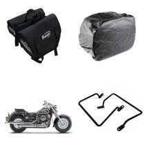 Alforge Universal C/ Capa + Afastador Yamaha Drag Star 650 Alforge Universal C/ Capa + Afastador Yamaha Drag Star 650