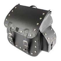Alforje Bauleto Mala Bolsa Baú Traseiro Para Moto Com Sissy bar 50l Cravos Tondin Forza -