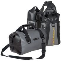 Alforje Rackless 30l + Bolsa Saxon Estanque 26 Litros Cinza