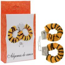 Alg3ma de Metal com Pelúcia Tigre