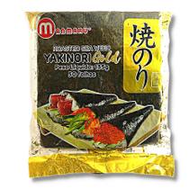Alga marinha nori gold sushi temaki yakinori 50 folhas - MANMARU