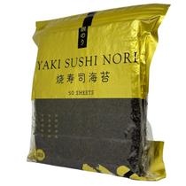 Alga Marinha Nori Yaki Sushi Gold Crocante 50 Folhas Linha Premium Temakis embalagem ZipLock