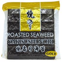 Alga Marinha Nori Yaki Sushi Gold Premium Crocante 50 Folhas