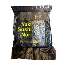 Alga Marinha Yakisushi Nostimo Nori Black 140g com 50 folhas