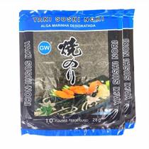 Alga Nori Para Sushi Temaki 10fls 28g Gw Blue ( Kit Com 2)