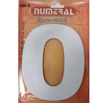 Algarismo 0 Numeral 125mm Branco 500-0