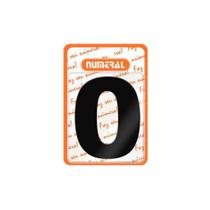 Algarismo 0 Numeral 125mm Preto 600-0 Algarismo 0 Numeral 125mm Preto 600-0