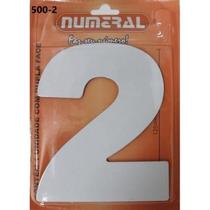 Algarismo 2 Numeral 125mm Branco 500-2
