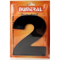 Algarismo 2 Numeral 125mm Preto 600-2