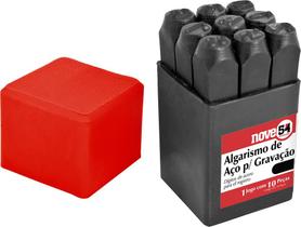 Algarismo de aço punção 6mm 0-9 para gravação - Nove54 Algarismo de aço punção 6mm 0-9 para gravação - Nove54