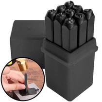 Algarismo De Bater 6Mm Marcação 9 Números Pino Punção Em Aço Algarismo De Bater 6Mm Marcação 9 Números Pino Punção Em Aço