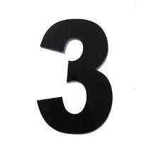 Algarismo Grande 3 Numeral 185mm Preto 685-3