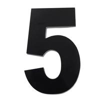 Algarismo Grande 5 Numeral 185mm Preto 685-5