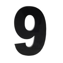 Algarismo Grande 9 Numeral 185mm Preto 685-9