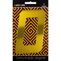 Algarismo Ouro Espelhado N 0 - Metal Midia