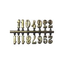 Algarismos Números Arábico para Relógios Ouro 1,5cm Algarismos Números Arábico para Relógios Ouro 1,5cm