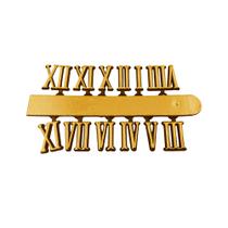 Algarismos Números Romanos para Relógios Ouro 1,1cm Algarismos Números Romanos para Relógios Ouro 1,1cm