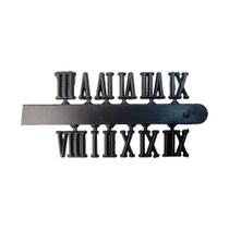 Algarismos Números Romanos para Relógios Preto 1,1cm