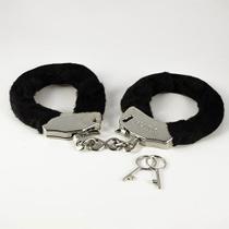 Algema de Metal com Pelúcia Preta para Conforto