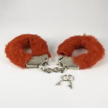 Algema de Metal Forte com Pelúcia Vermelha para Fetiches Sexuais