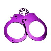 Algema de Metal Hand Cuffs Collors - Roxo