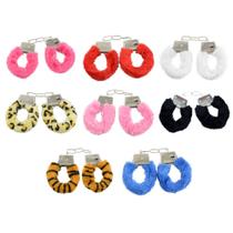 Algema em metal com pelúcia