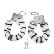 Algema Em Metal Fetiche Policial Com Chaves em Pelúcia