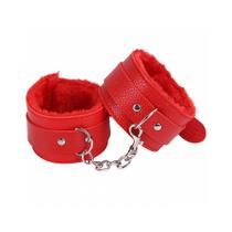 Algemas Bracelete e Pelúcia Aveludada Vermelho 5,5cm x 9cm