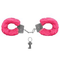 Algemas de Metal com Pelúcia Linha Hand Cuffs - Pink - Sexy Import