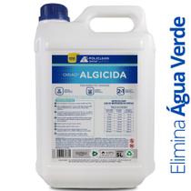Algicida 2x1 Choque E Manutenção Para Eliminar e Previnir Água Verde Da Piscina 5 Litros - Policlean Oirad