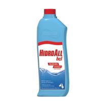 Algicida Choque 1L HCL Tampa Vermelha Hidroall Algicida Choque 1L HCL Tampa Vermelha Hidroall